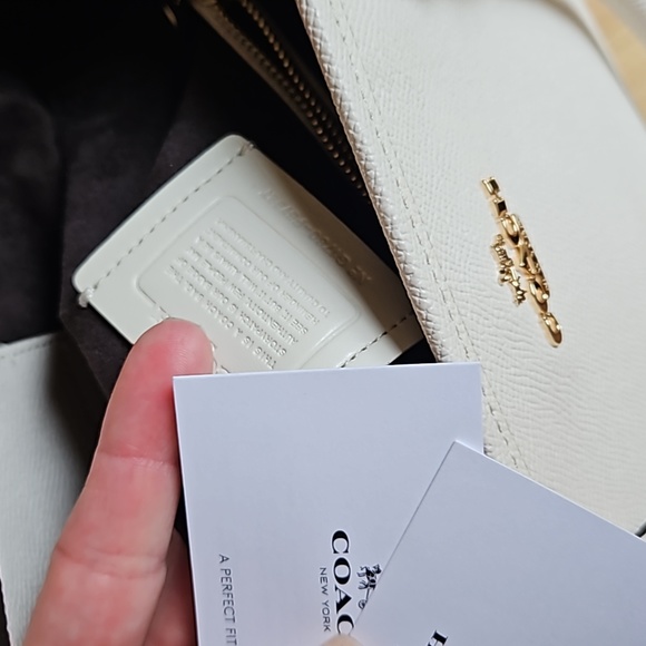 Coach Christie Carryall White Leather Satchel - Picture 13 of 13